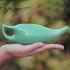HealthGoodsIn Ceramic Neti Pot for Sinus, Premium Grade, Dishwasher Safe, Turquoise Color
