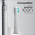 AquaSonic Icon Replacement Brush Heads | 2 Brush Heads | Compatible with AquaSonic Icon Toothbrush | for Normal &