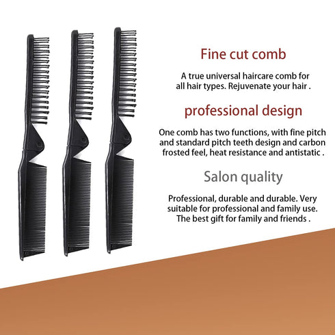 Louise Maelys Portable Travel Folding Hair Brush, Compact Pocket Double Headed Anti-static Comb
