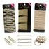 Women's Braided Good Hair Set - 102 Counts, Braided Hair Clips (60 Bobby Pins + 30 Elastic Ties + 12 Snap Clips)