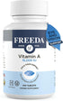 Freeda Vitamin A 15,000 IU – Retinyl Palmitate – Vegan, Kosher – Eye, Vision, Immune & Skin Support