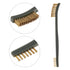 OriGlam Mini Wire Brush Set, Handy Steel/Nylon/Brass Brush for Cleaning Paint, Dirt, Welding Slag, Rust