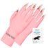Saviland UV Gloves for Nails, UPF200+ Professional Fingerless Gloves for Manicures, Protects Hands from UV Harm