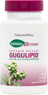 Natures Plus Herbal Actives Gugulipid, 1000 mg, 2.5% Guggulsterones, 30 Vegan Tablets, Ayurvedic Supplement