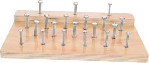Abaodam Hand Dexterity Pegboard Hand Rehabilitation Board Wooden Finger Exercise Equipment for