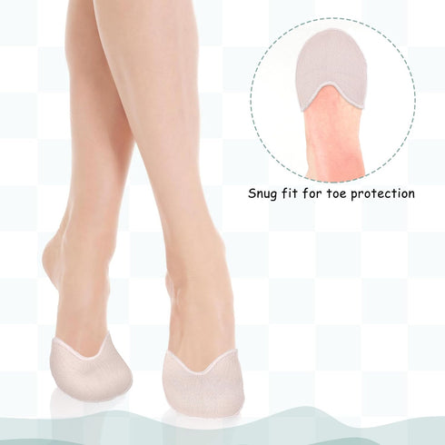 Tucnoeu 1 3.54 3.15inch Pair Soft Ballet Toe Pads Foot Care Toe x High Heels Toes Caps Toes Pads for Pointe