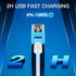 Kratax USB Rechargeable 9V Lithium Batteries (2 Pack) - 760mA / 6840mWh with Quick Charge Cable