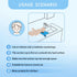 Nolasalon Portable Shampoo Basin for Kids, Baby, Children,Tear Free Hair Washing Basin Tray at Home (Blue)