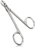 Macs Professional Cuticle Nipper, Surgical Stainless Steel Precision Half-Jaw Blades for Manicure & Pedicure