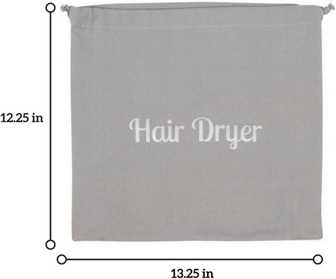 Hair Dryer Bags by Radiant Complex - Perfect for Travel, Safe Storage for Hair Dryer, Curling Iron, 12.25" x 13.25"