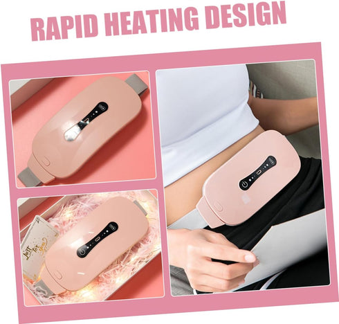 HEATSHAKING Menstrual Heating Pad for Cramps Lumbar Support Belt Rapid Heat Generation Portable Design for Stomach