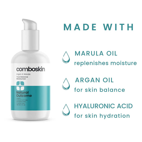 True Balance Daily Facial Moisturizer Cream for Combination Skin, 4 oz, with Argan & Marula Oil