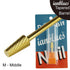 Tapered Barrel Carbide Nail Drill for Electric Manicure Drill Machine, Pro-Remove Nail Gels, Acrylic Gels, Dip Powder, or Normal Nail Care (M- Middle, Gold)