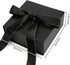 JOHOUSE Gift Box Black, 8x8x3.5 Inches with Lids, Magnetic Closure & Ribbon for Weddings, Birthday Presents