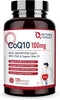 NATURE TARGET CoQ10-100mg-Softgels with 10mg PQQ - High Absorption Coenzyme-Q10 for Heart & Brain Health, 120 Servings