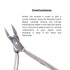 MUNDIAL 777 Professional Cuticle Nipper - Sharpened Nail Care Trimmer, Longer Stainless Steel Handle