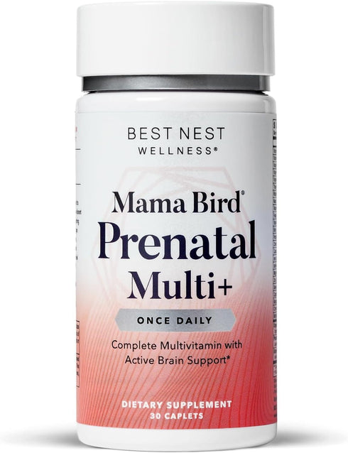 Best Nest Wellness Mama Bird Prenatal Vitamin - Vegan Prenatal Vitamins for Women with Methylfolate (Folic Acid) &