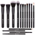 DUcare Makeup Brushes, 15Pcs Premium Synthetic Kabuki Brush Set for Foundation, Concealers, and Eye Shadows