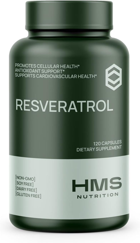 Resveratrol 1400mg - 120 Capsules High Potency Trans-Resveratrol for Cellular Health