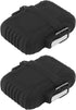 Waterproof Lighter Case Set, Black Plastic Organizer for 2Pcs Jar Holders for Fire Starters, Water Resistant