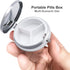 JEKYQ 3 Pillbox Pill Box Pill Case for Woman Weekly Pill Organizer with Compartments Cherry Japanese Cherry Blossom
