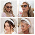 Spa Headbands for Washing Face or Makeup, Puffy Terry Cloth Hairband for Women, Skin Care Accessories (White)