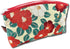Terra Distribution Small Makeup Bag for Purse - Traditional Edo Komon Design Cute Cosmetic Pouch (Camellia Flower,