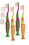 Secret for Longevity 4-Pack Kids Toothbrush Set, Child Sized Brush Heads (3-8 Year Old), Extra Soft Bristle, BPA Free