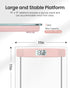 FITINDEX Digital Bathroom Scale for Body Weight, Highly Accurate, Large LCD Display, Slim Tempered Glass, 400 lbs, Pink