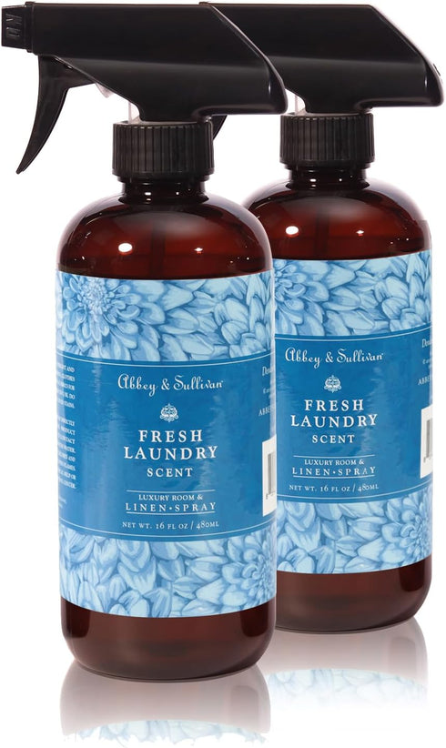 Abbey & Sullivan Linen Spray, Fresh Laundry, Pack of 2, 16 oz.