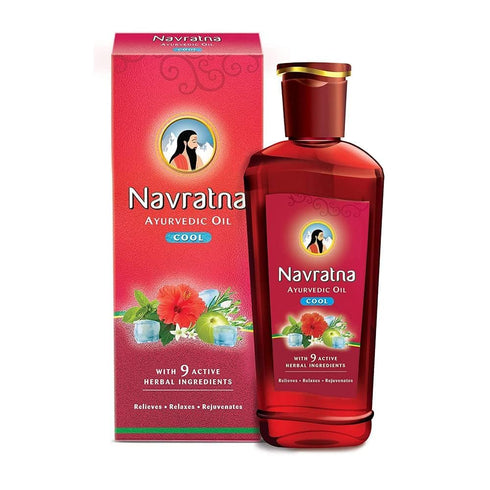 Navratna Ayurvedic Cool Oil | With 9 Active Herbal Ingredient | Relaxing Head