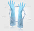 RARITYUS Household Kitchen Cleaning Gloves - Waterproof Cotton Lined Dishwashing Non-Slip Long Cuff Gloves