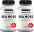 Research Labs 2 Fer 1 Ad Organic Irish Sea Moss Capsules, 240 Total Pills, Raw Wildcrafted Seamoss with Bladderwrack &