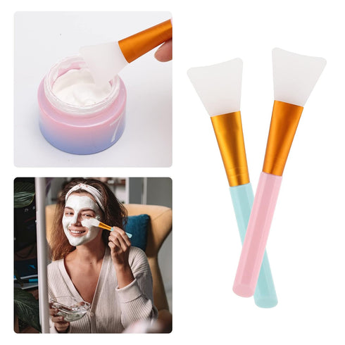 Silicone Facial Mask Applicator, 4 Pcs Face Scrubber & Brush, 2 in 1 Face Mask Applicator Set