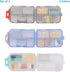 YEEHO (3 Pack) 10 Pill Case - Portable Small Supplements Tablet Container Box with Compartments - Medicine Capsule
