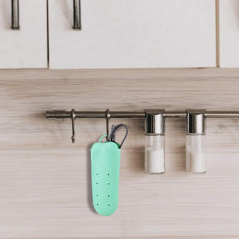 ZAXOP Silicone Heat Resistant Holder Mat Pouch for Flat Iron and Curling Iron (Mint Green)