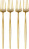 SILVER SPOONS Elegant Disposable Gold Silverware Set, 20 Forks, Gold Flatware Set for Parties, 20 Servings