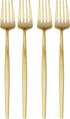 SILVER SPOONS Elegant Disposable Gold Silverware Set, 20 Forks, Gold Flatware Set for Parties, 20 Servings