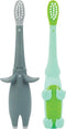 Dr. Talbot's Toddler Training Toothbrush for Kids, 2-Pack, 6+ Months, Alligator/Elephant