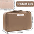 Queboom Travel Makeup Bag, Cosmetic Bag Toiletry Bag for Women and Men (Coffee)