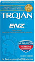 TROJAN ENZ Spermicidal Latex Condoms - 12ct, Pack of 2