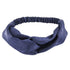 Yeshan Women's Criss Cross Silk Satin Headbands - Elastic Twisted Hair Band, Pack of 8