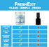 FreshExit Toilet Tablets, Replaces Toilet Sprays, Clean Bowl with Fresh Citrus Scent, 60ct