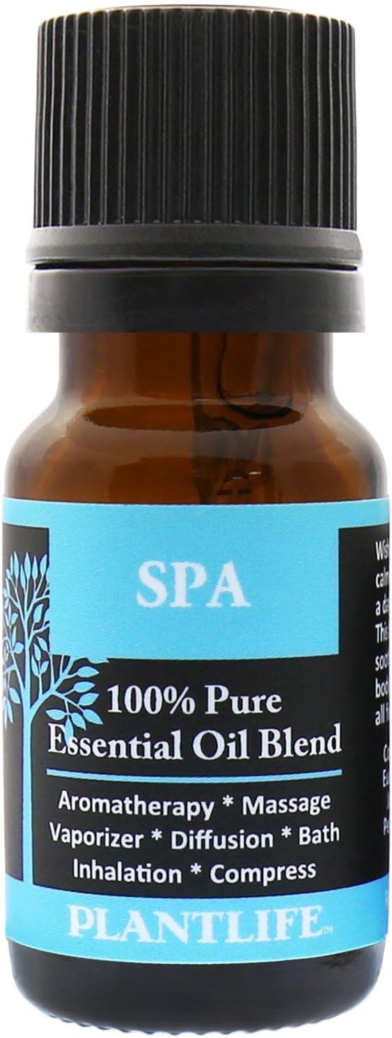 Plantlife Spa Aromatherapy Essential Oil Blend, 100% Pure Therapeutic Grade, No Additives, 10 ml