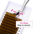 Volume Eyelash Extensions 0.07 C Curl, Faux Mink Self Blooming Colored Lash Extensions, 8-14mm (Blond 0.07-C)