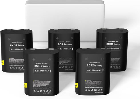 TQTHL 5-Pack 6V 2CR5 2CR5, DL245, DL2CR5, DL345, DL345A, EL2CR5, EL2CR5BP, 1V, KL2CR5, KL2CR5-1, PR2CR5, RL2CR5