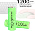 4 Packs Ni-MH AA 2300mAh Rechargeable Batteries, 1.2V Double A High Capacity for microphones, TV remotes, gaming