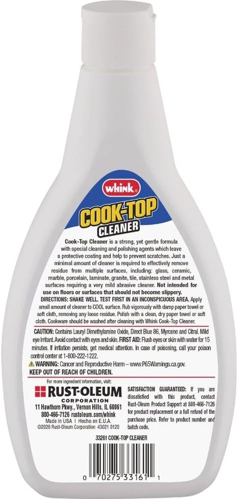 Whink 33261 24 Oz Glass/ceramic Cooktop Cleaner