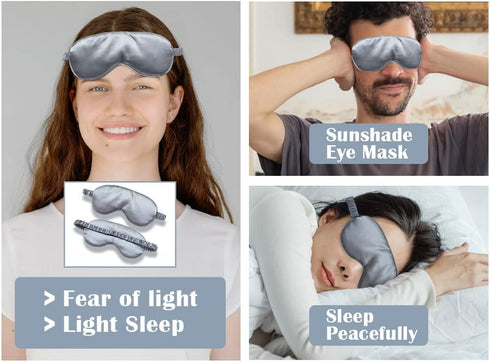 3 in 1 Hot Water Bottle Pouch with Waist Cover, Eye Mask + Funnel for Pain Relief - Warm Water Bag