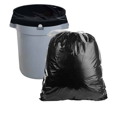 Commander Large Trash Bags, 30 Gallon, 0.9 MIL Black, 30" x 33", Pack of 40 for Home, Kitchen, Outdoors